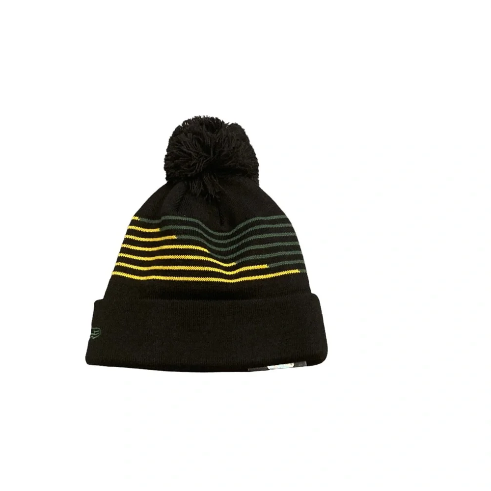 Green Bay Packers New‎ Era Logo Pom Beanie Hat Cap